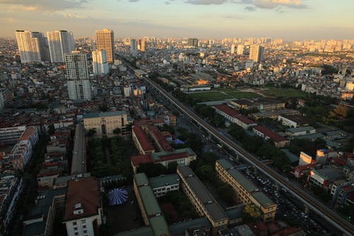 有关城市, 建筑, 日落的免费素材图片