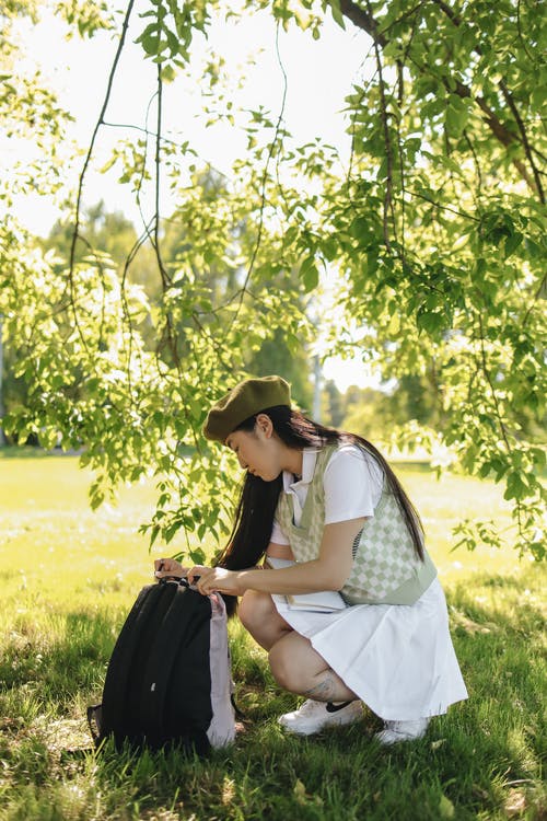 有关側面圖, 公園, 女人的免费素材图片