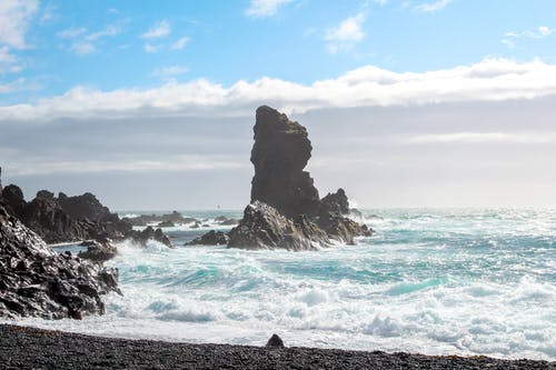 有关冰島, 岩層, 海的免费素材图片