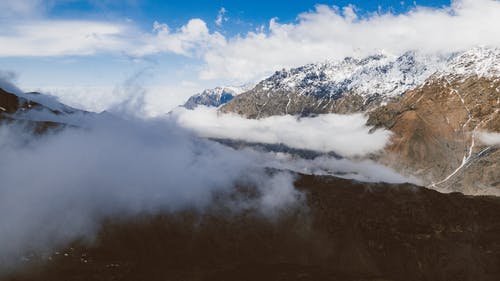 有关多雲的, 大雪覆盖, 洛磯山脈的免费素材图片