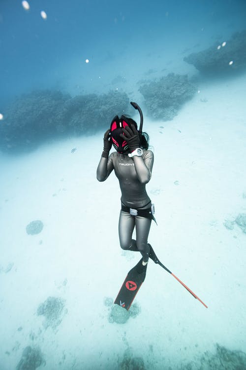 有关冒險, 垂直拍摄, 水下的免费素材图片