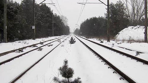 雪铁路视频 · 免费素材视频