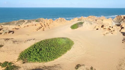 空中射击的陆地和海洋 · 免费素材视频