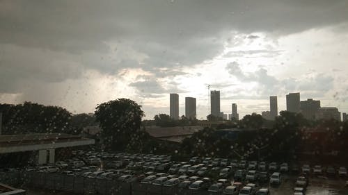 雨天的日落美景 · 免费素材视频