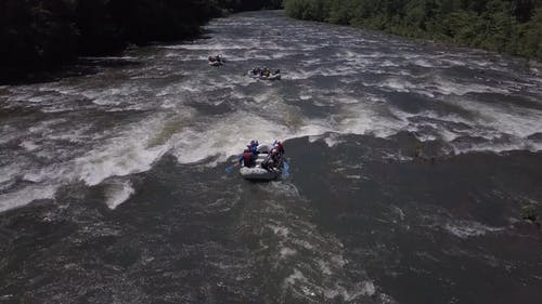 在河中漂流 · 免费素材视频