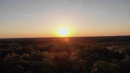 日落的无人机画面 · 免费素材视频