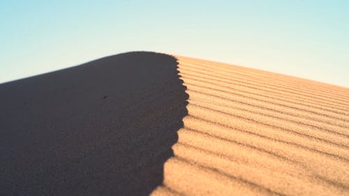 在沙漠中形成的沙丘 · 免费素材视频