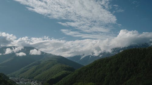 有关夏天, 多云的天空, 天性的免费素材视频