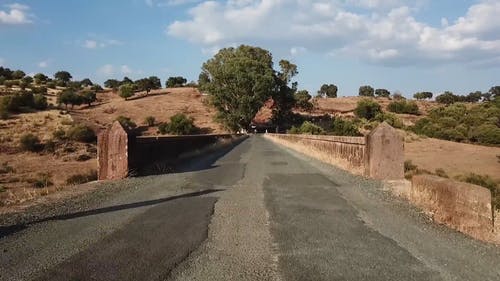 有关单车骑士, 桥, 空中镜头的免费素材视频