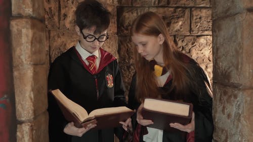 有关哈利波特, 图书, 图书馆的免费素材视频