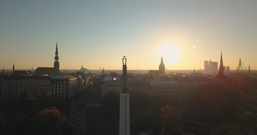 有关剪影, 城市, 建筑的免费素材视频