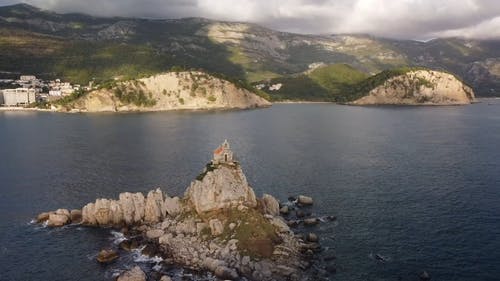 有关小岛, 山, 建造的免费素材视频