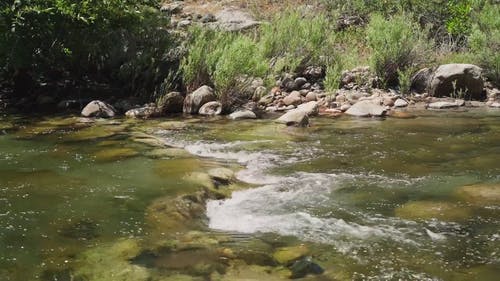 有关岩石, 强电流, 水的免费素材视频