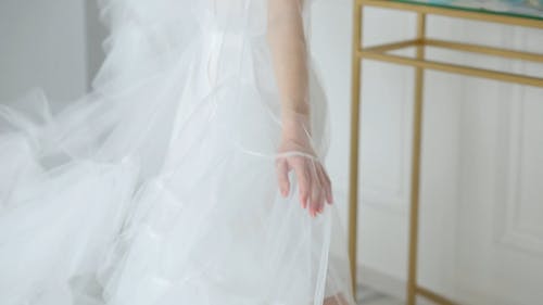 有关婚纱, 室内, 特写的免费素材视频