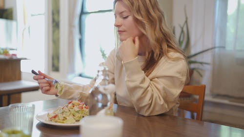 有关健康食品, 叉子, 吃的免费素材视频