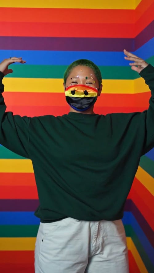 有关同志文化, 垂直视频, 彩虹的免费素材视频