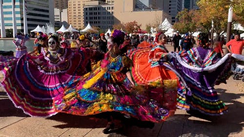 有关dia de los muertos, 一大群人, 假日的免费素材视频