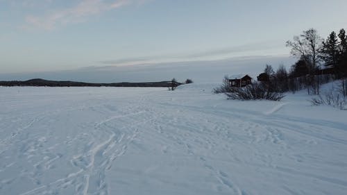 有关冰, 天空, 房屋的免费素材视频