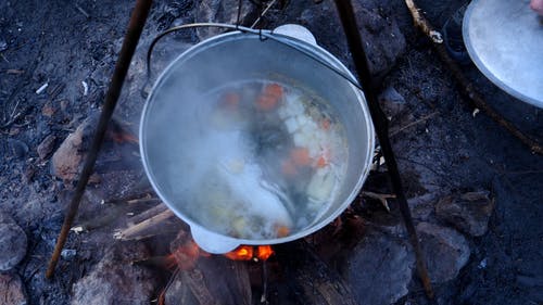 有关户外, 汤, 准备食材的免费素材视频