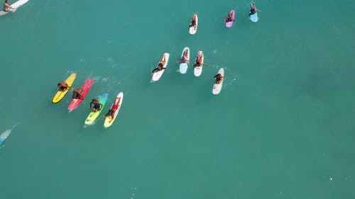 有关冲浪休息, 夏威夷, 威基基的免费素材视频