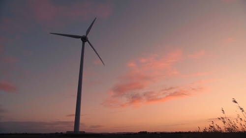 运行中的可再生能源生产风车 · 免费素材视频