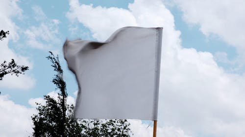 风中摇曳的白旗 · 免费素材视频