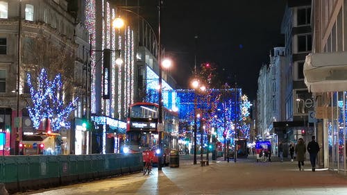 有关人, 伦敦市中心, 圣诞气氛的免费素材视频