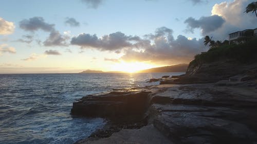 有关天性, 天空, 岩石海岸的免费素材视频