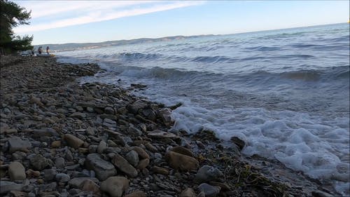 有关多岩石的海滩, 天性, 岩石的免费素材视频