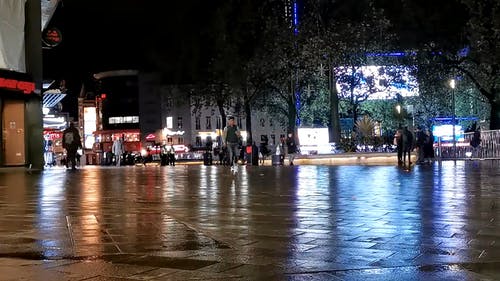 有关下雨, 下雨的夜晚, 伦敦市中心的免费素材视频