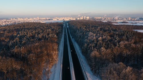 有关冬季, 地平线, 城市的免费素材视频