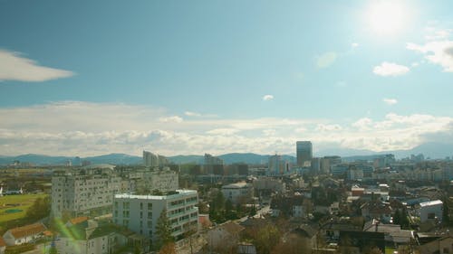 有关城市, 城镇, 太阳的免费素材视频