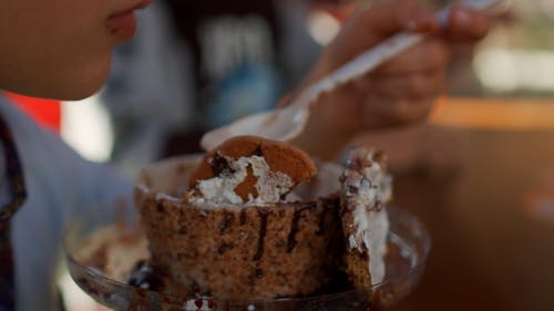 有关冰淇淋, 可口的, 吃的免费素材视频