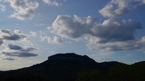 有关多云的天空, 山, 户外的免费素材视频