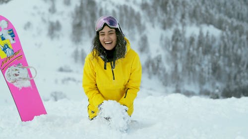 有关下雪的, 人, 冻结的的免费素材视频