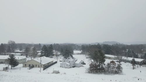 有关上升的镜头, 下雪, 冬季的免费素材视频