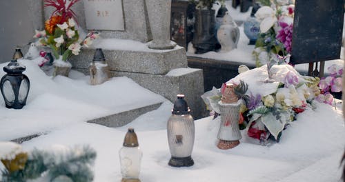 有关下雪的, 下雪的天气, 严重蜡烛的免费素材视频