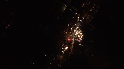 有关夜间, 新年, 烟花的免费素材视频