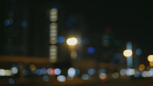 有关城市, 城市的灯光, 夜灯的免费素材视频
