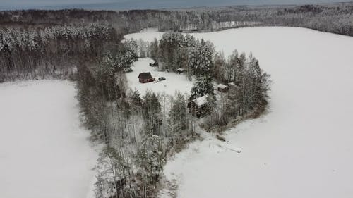 有关下雪的天气, 冬季, 冬季景观的免费素材视频