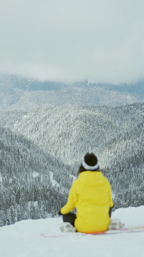 有关下雪的天气, 优美的风景, 冬季的免费素材视频