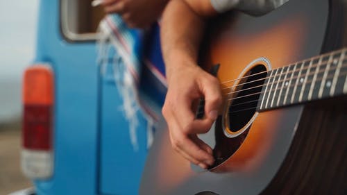 有关仪器, 原声吉他, 弦的免费素材视频