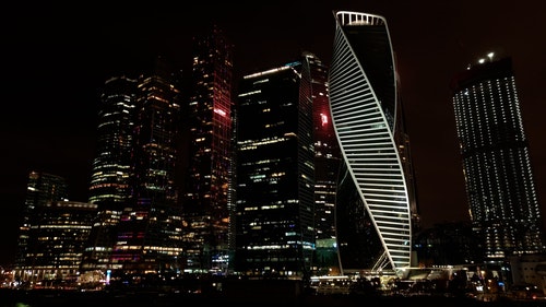 有关俄国,城市,城市的灯光的免费素材视频