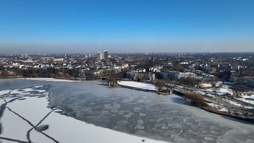 有关冬季, 城市, 城市天际线的免费素材视频